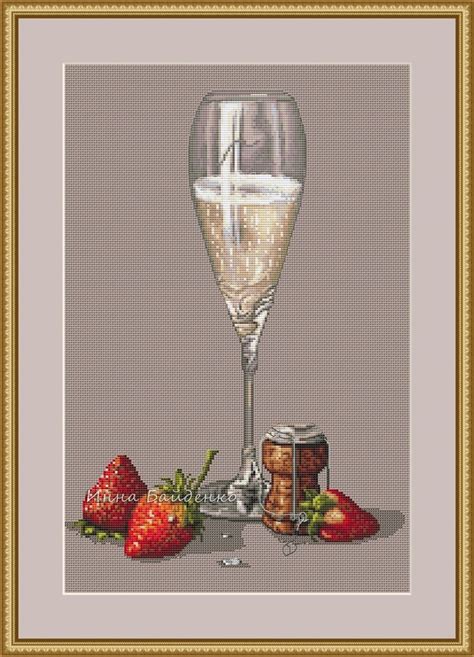 champagnefun|Fun christmas pig with champagne cross stitch pattern PDF